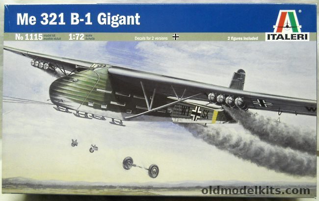 Italeri 1/72 Messerschmitt Me-321 Gigant Glider - Eastern Front 1941-1942 or Southern Russia 1942-1943, 1115 plastic model kit